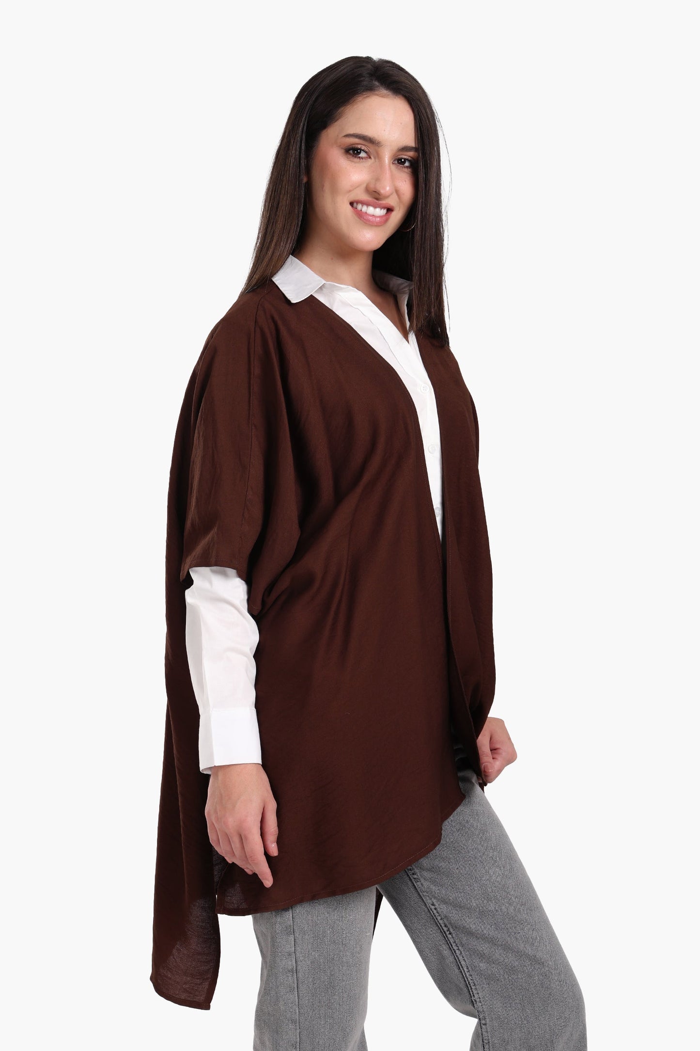 Asymmetrical Tencel Kimono