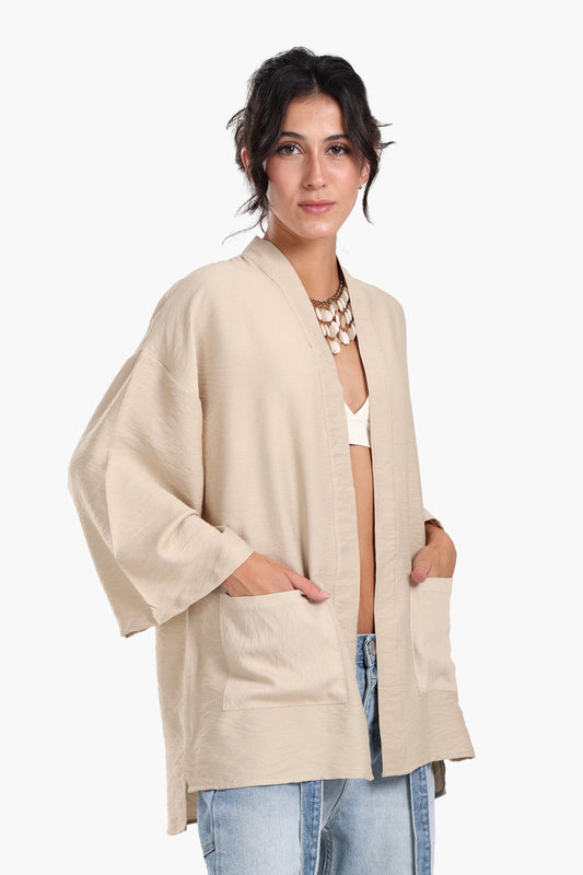 Wrist Length Sleeves Kimono