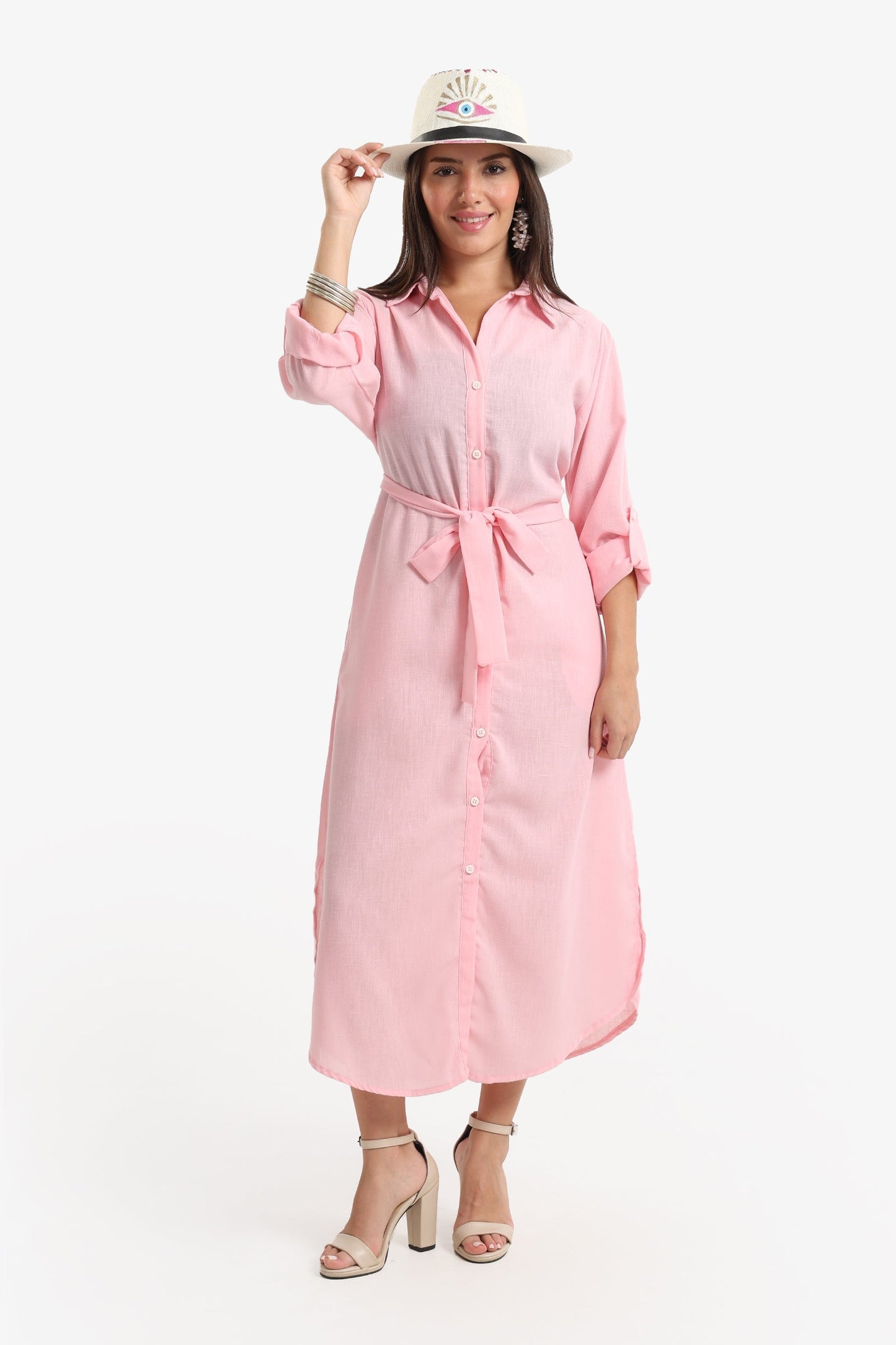 Beach Dress with Deatchable Belt