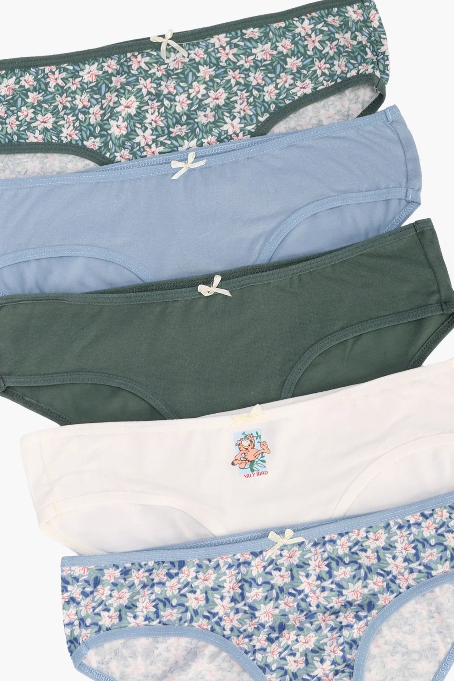 مجموعة من 5 سراويل بيكيني ملونة