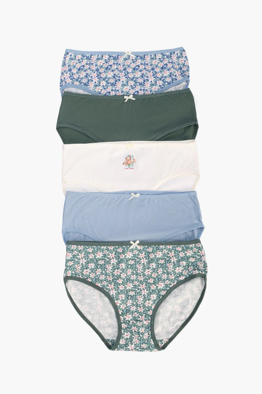 مجموعة من 5 سراويل داخلية للبنات