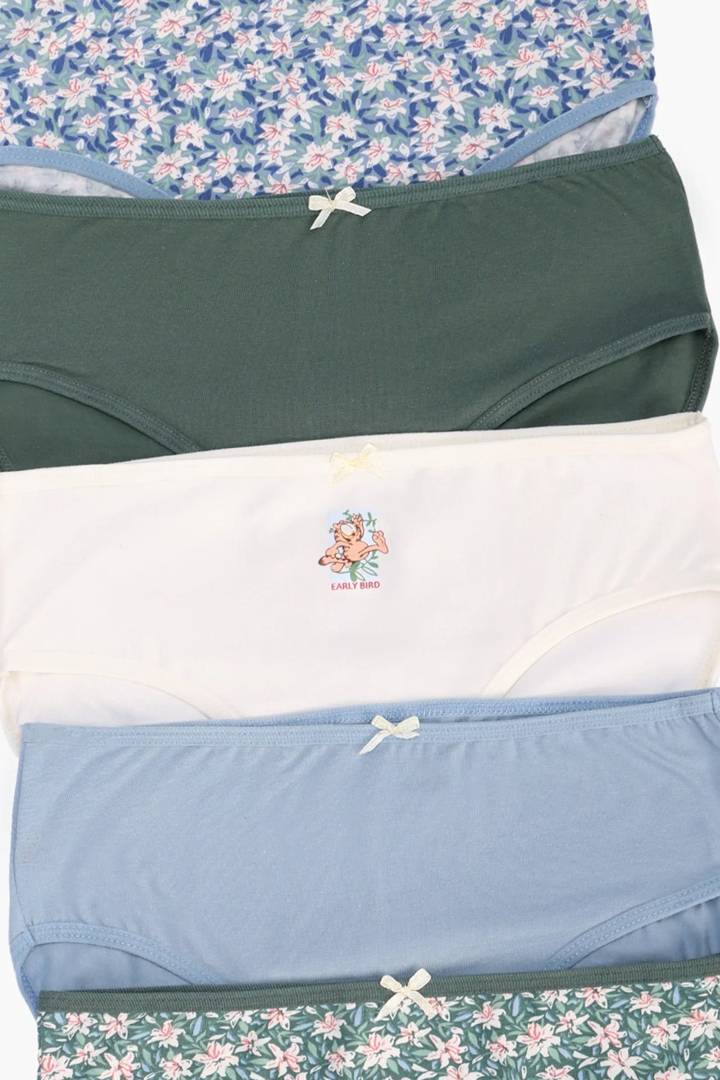 Pack of 5 Girly Brief Panties