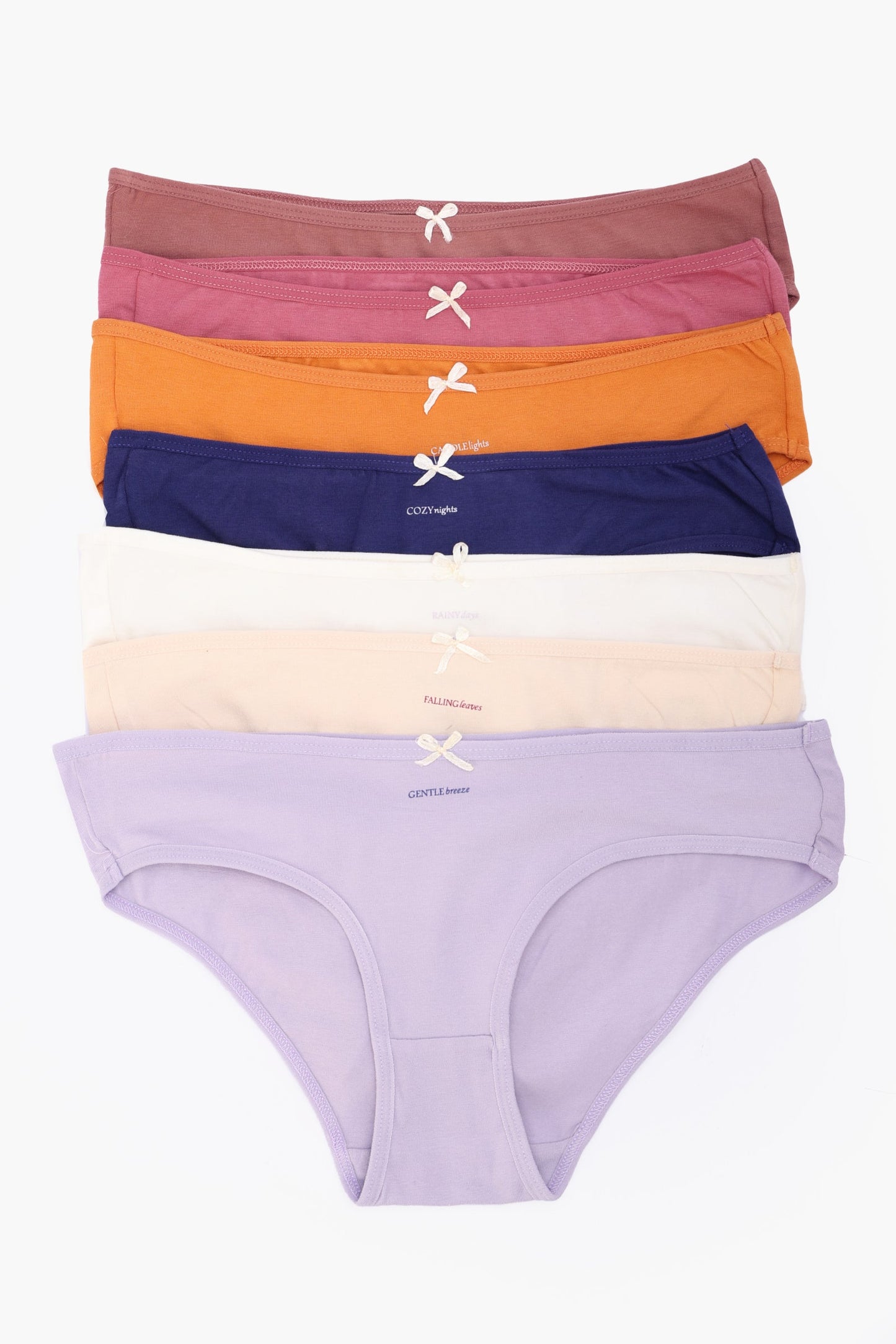 Pack of 7 Colored Bikini Panties