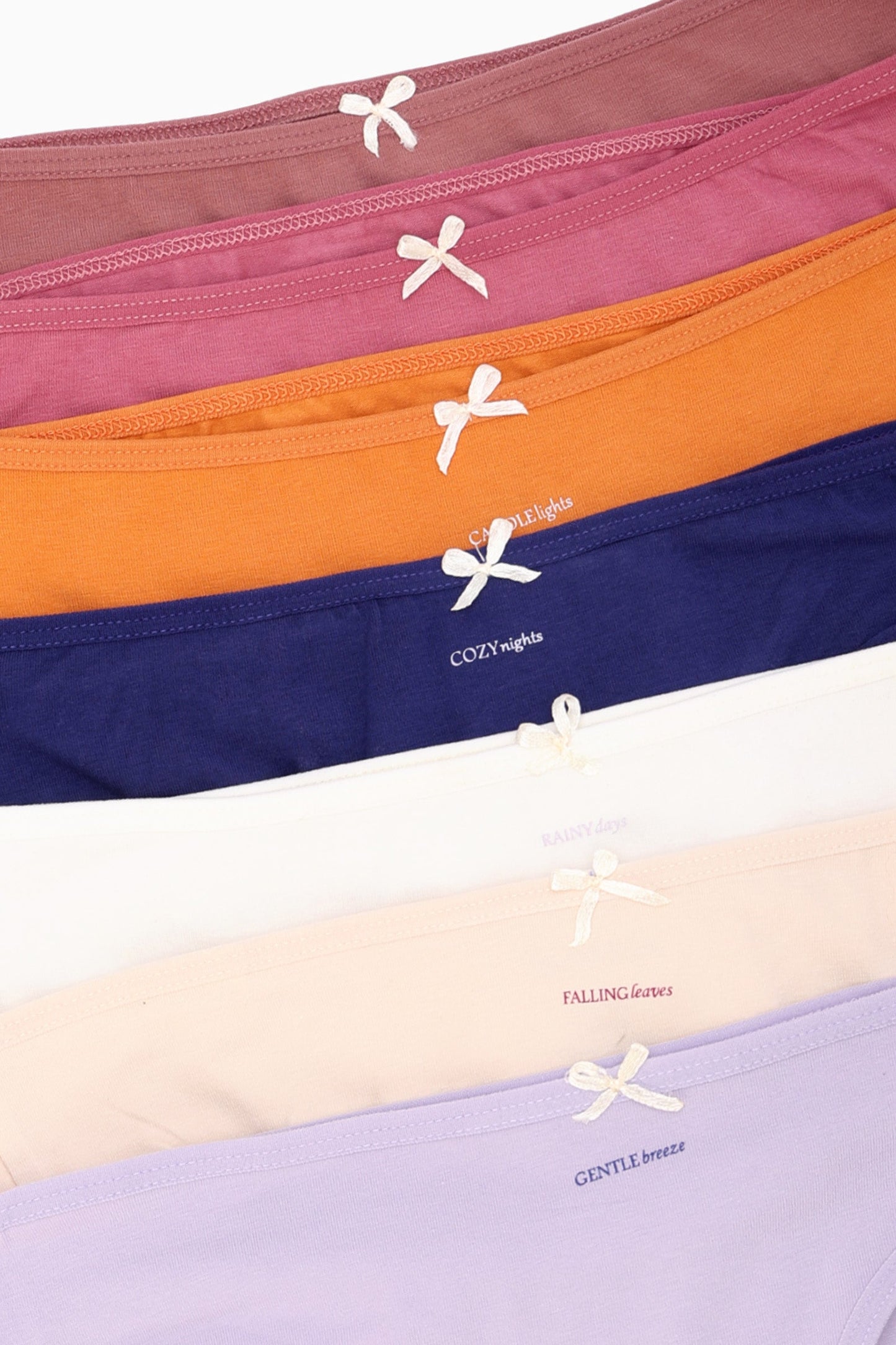 Pack of 7 Colored Bikini Panties