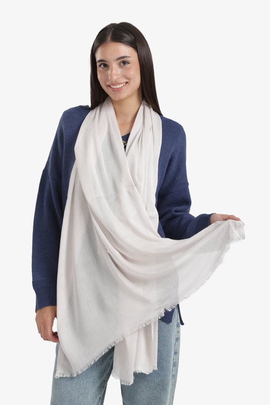 Ribbed Rectangular Scarf