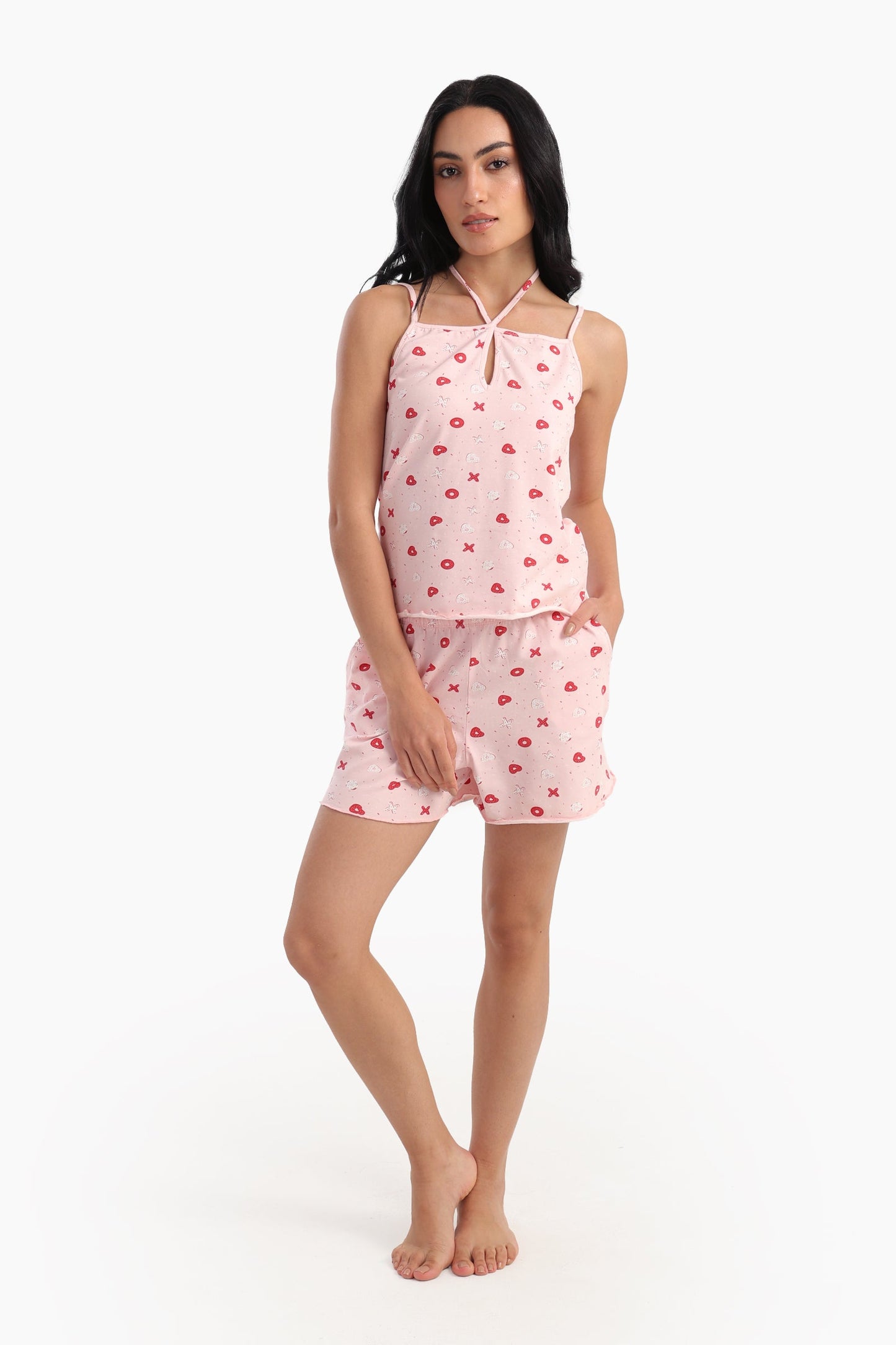 Halter Neck Pyjama Set