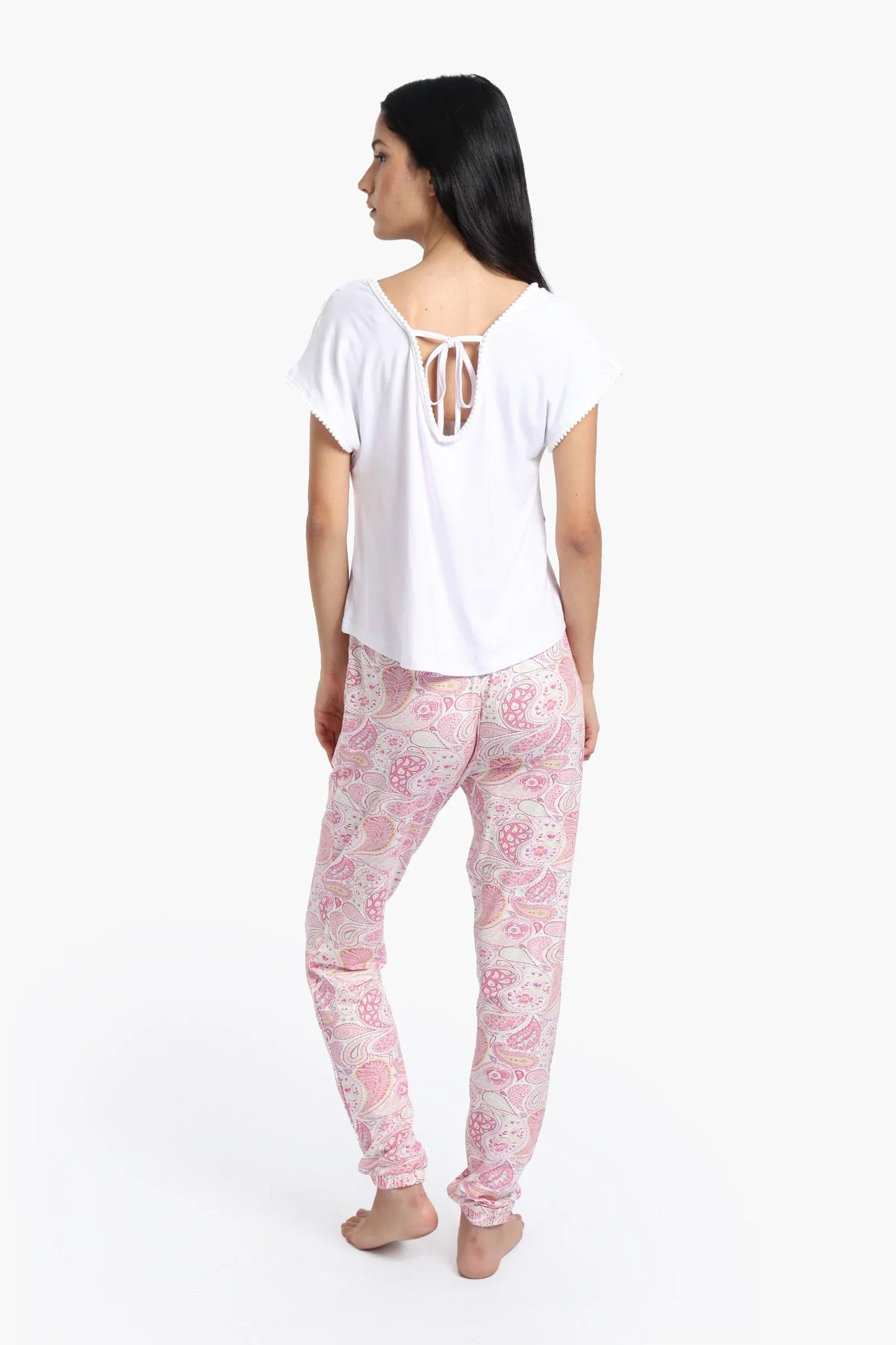 Pyjama Set with Printed Pants