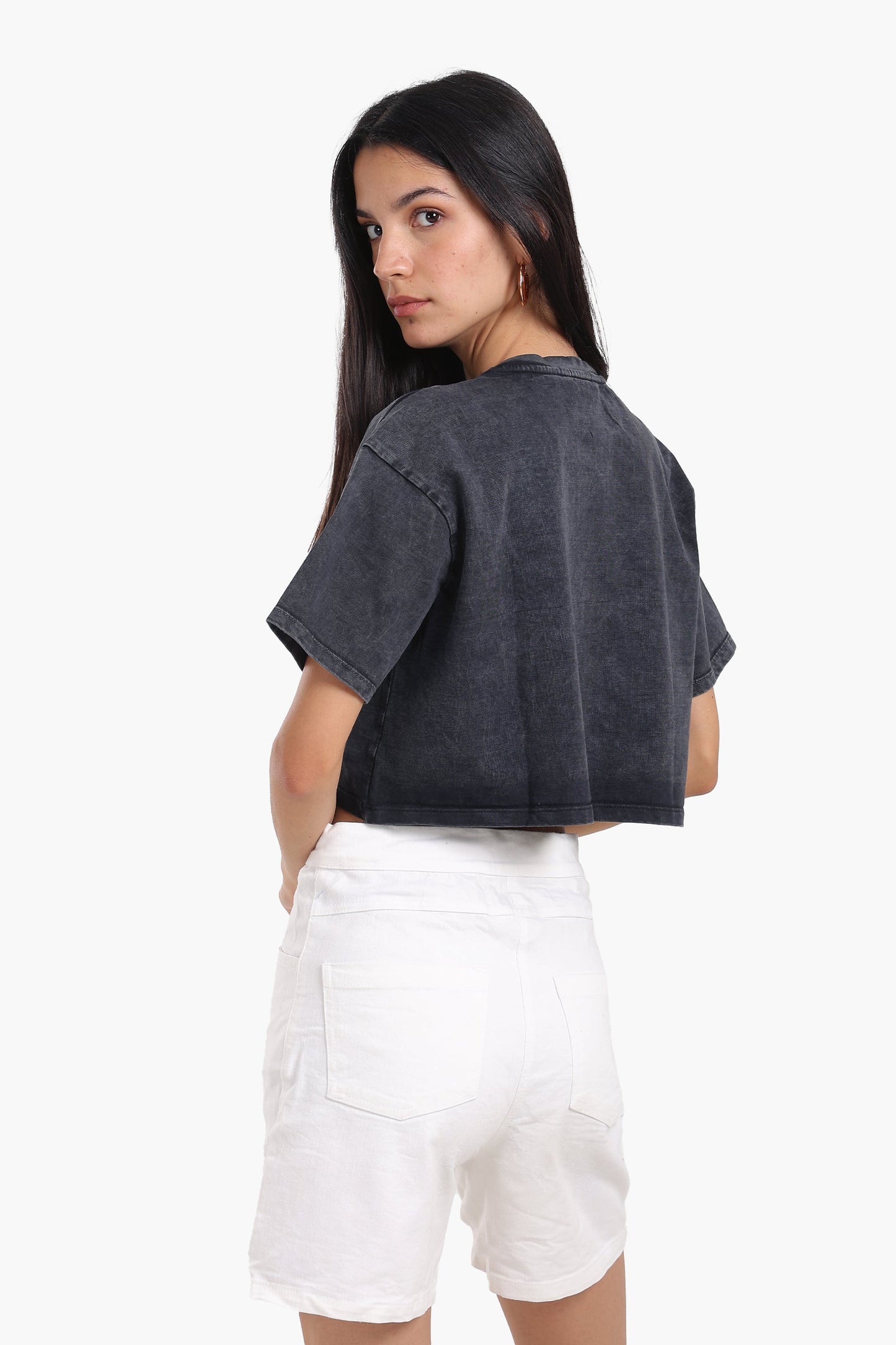 Relaxed Fit Cropped T-Shirt