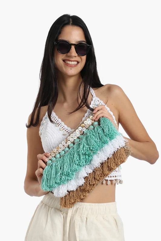 Beach Bag with Tassels