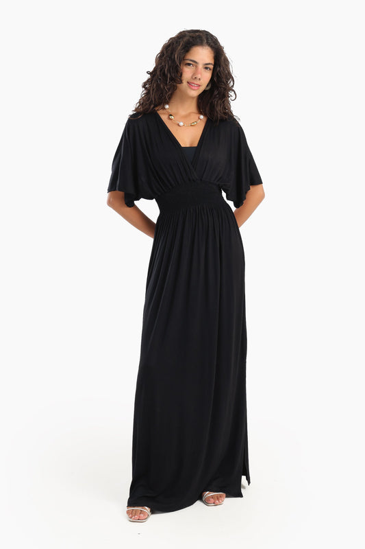 قميص نوم مريح بفتحات جانبية