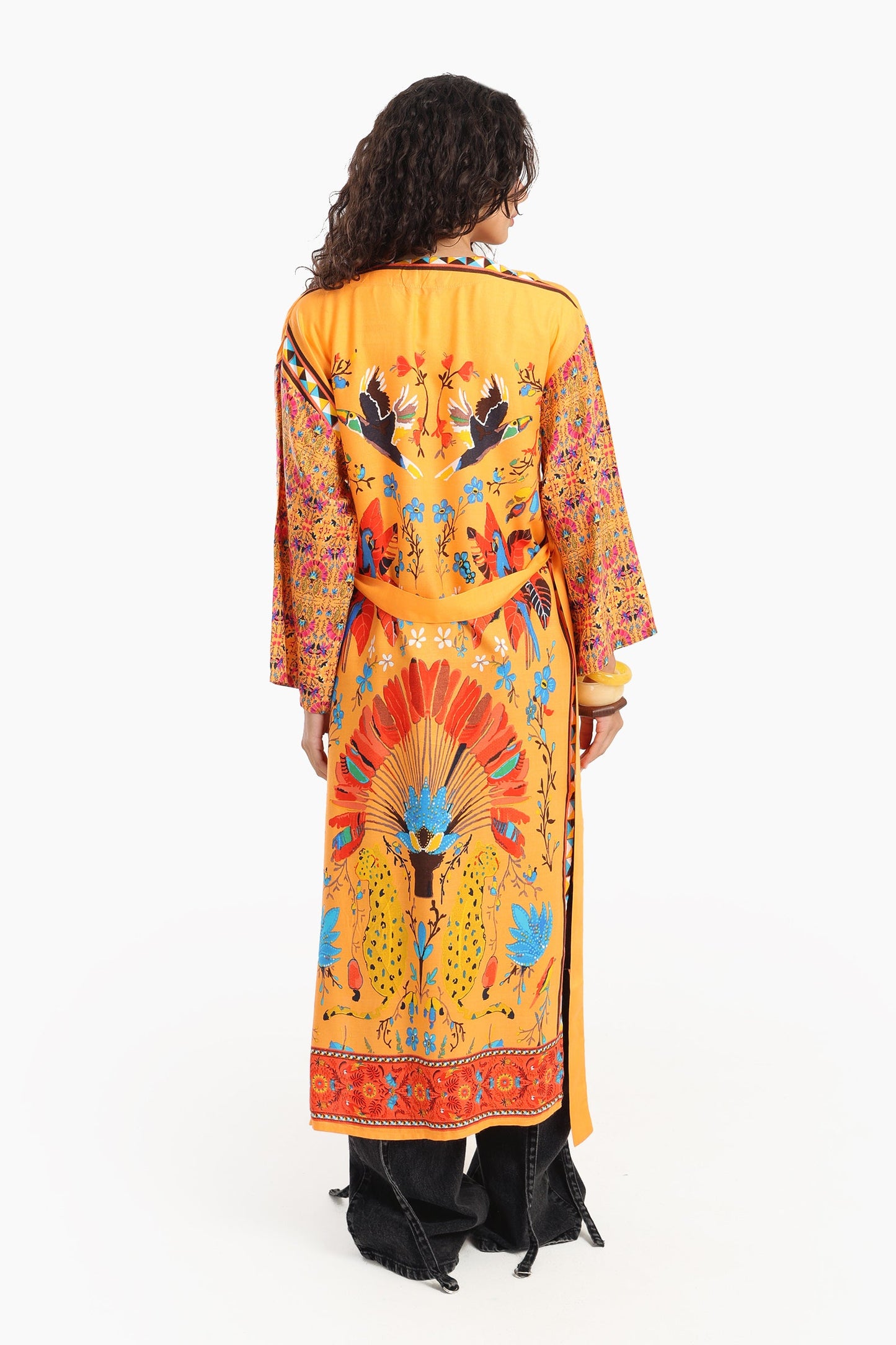 Chic Printed Colored Kimono
