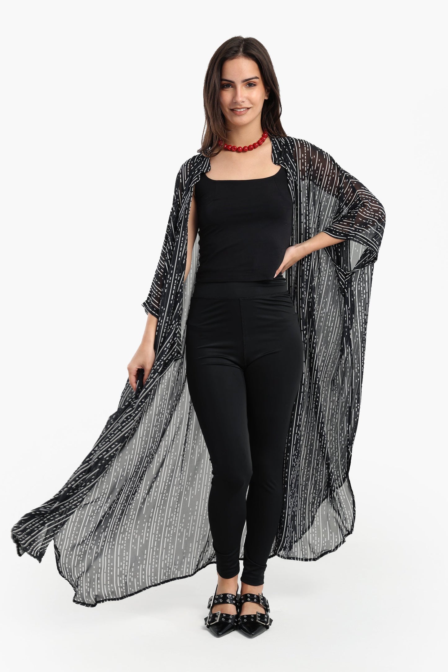 Shirt Dress with Wide Sleeves