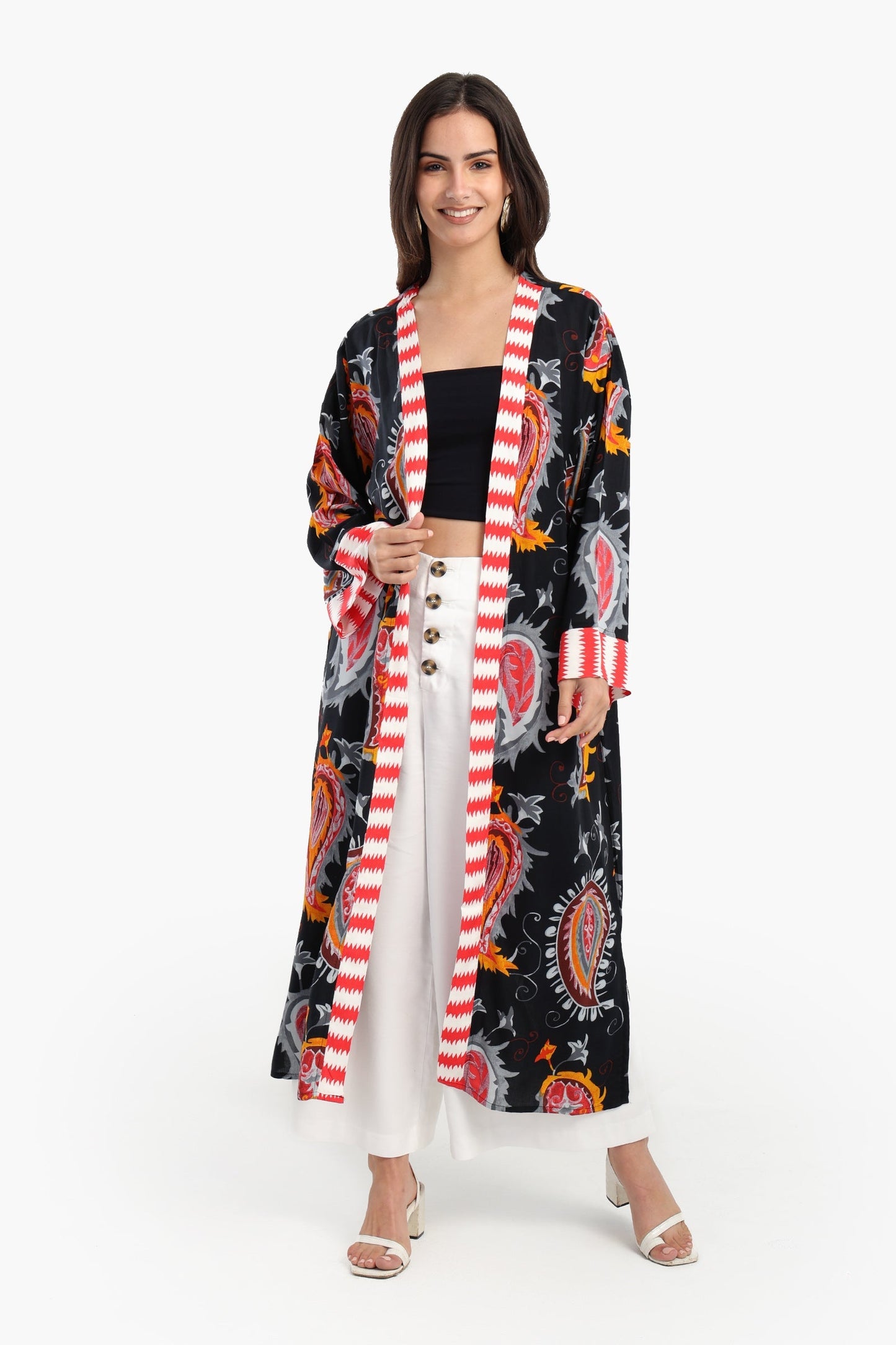 Colored Viscose Kimono