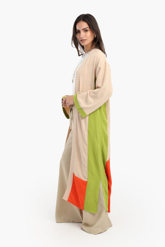 كيمونو بوليستر ثلاثي الألوان