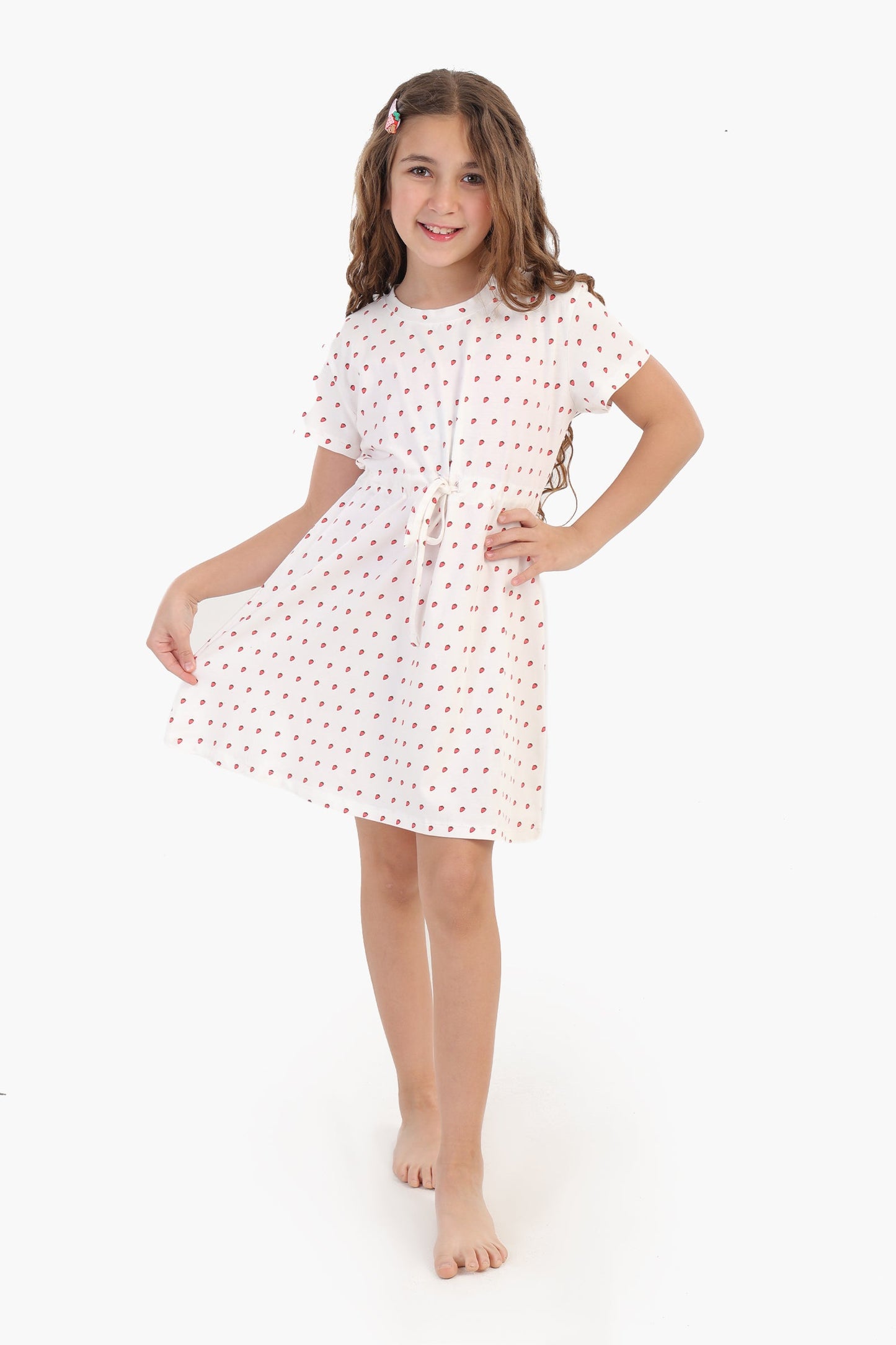 Strawberry Print Nightgown for Girls