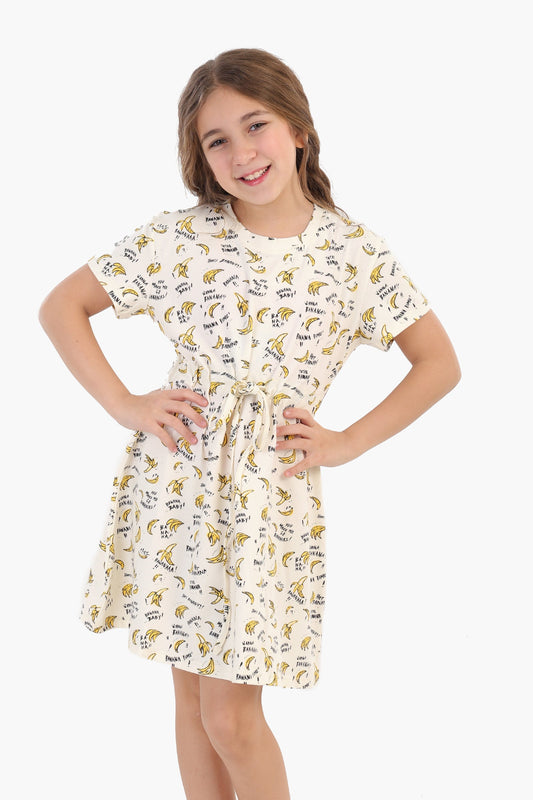 Bananas Print Nightgown for Girls