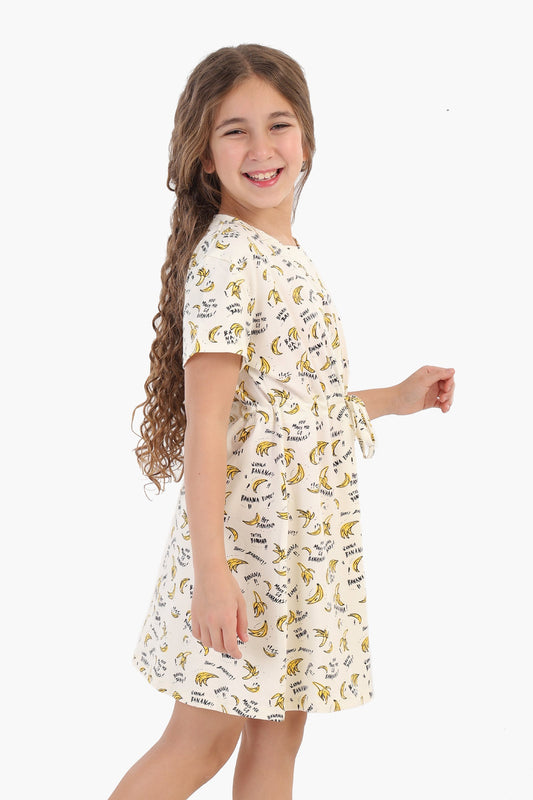 Bananas Print Nightgown for Girls
