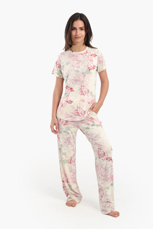 All Over Floral Print Pyjama Set