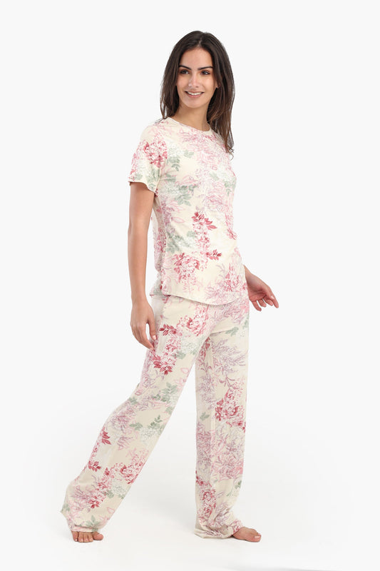 All Over Floral Print Pyjama Set