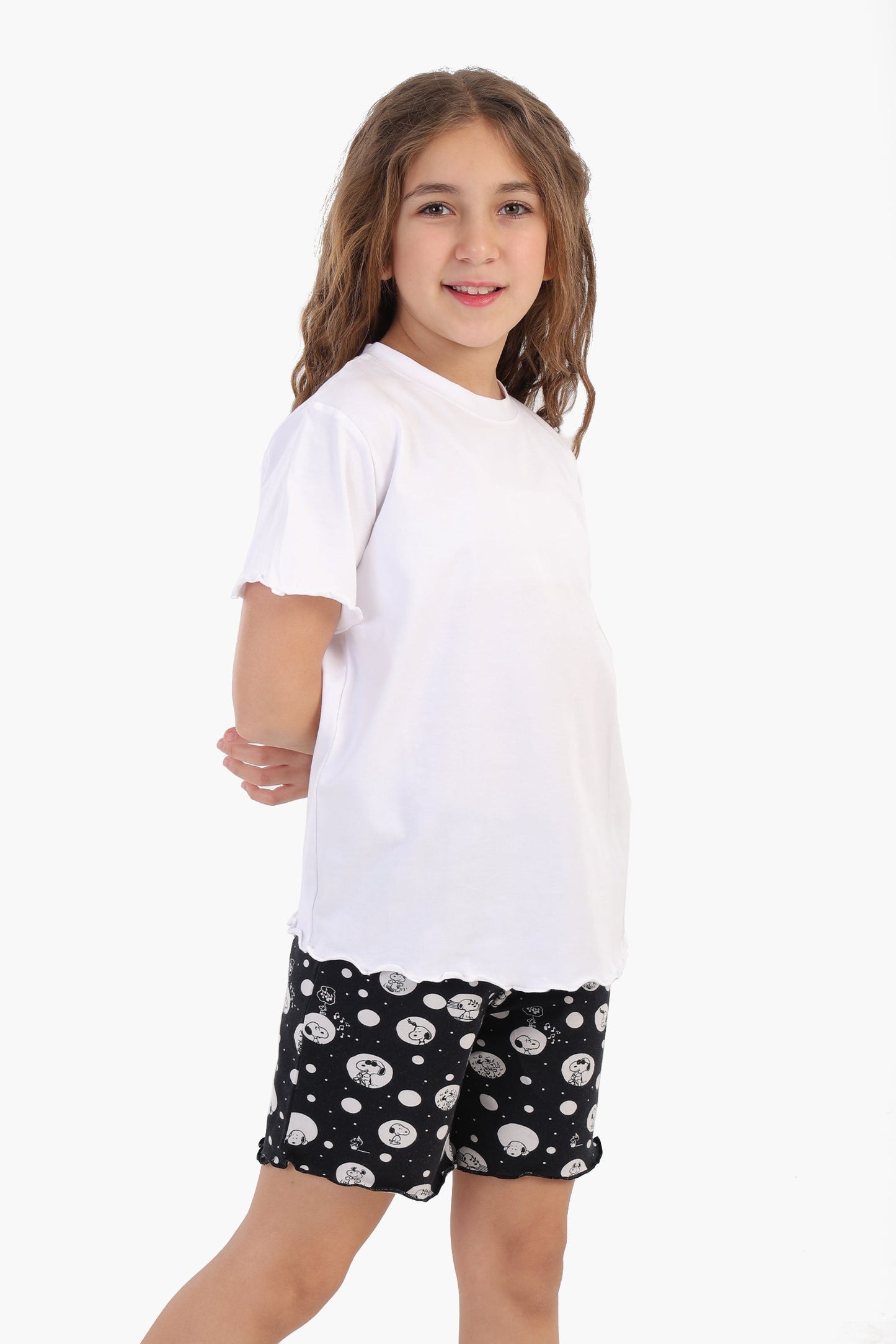 Printed Snoopy Pyjama Set for Girls