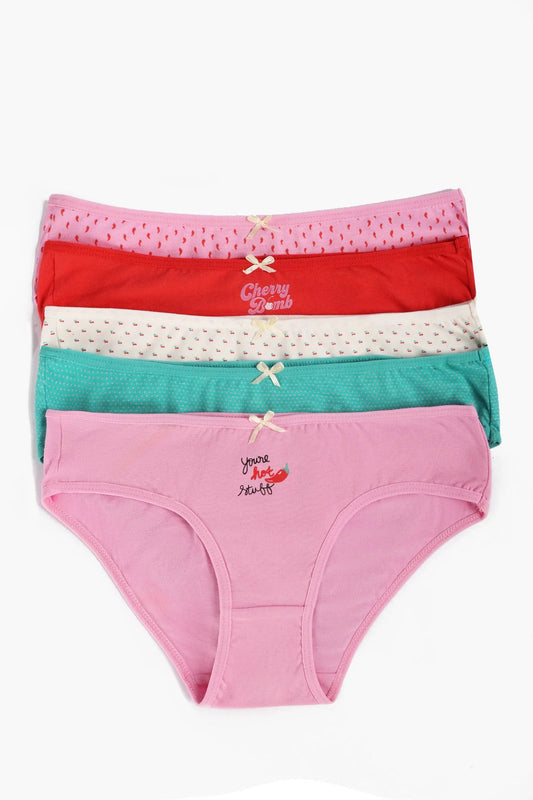 مجموعة من 5 سراويل بيكيني ملونة