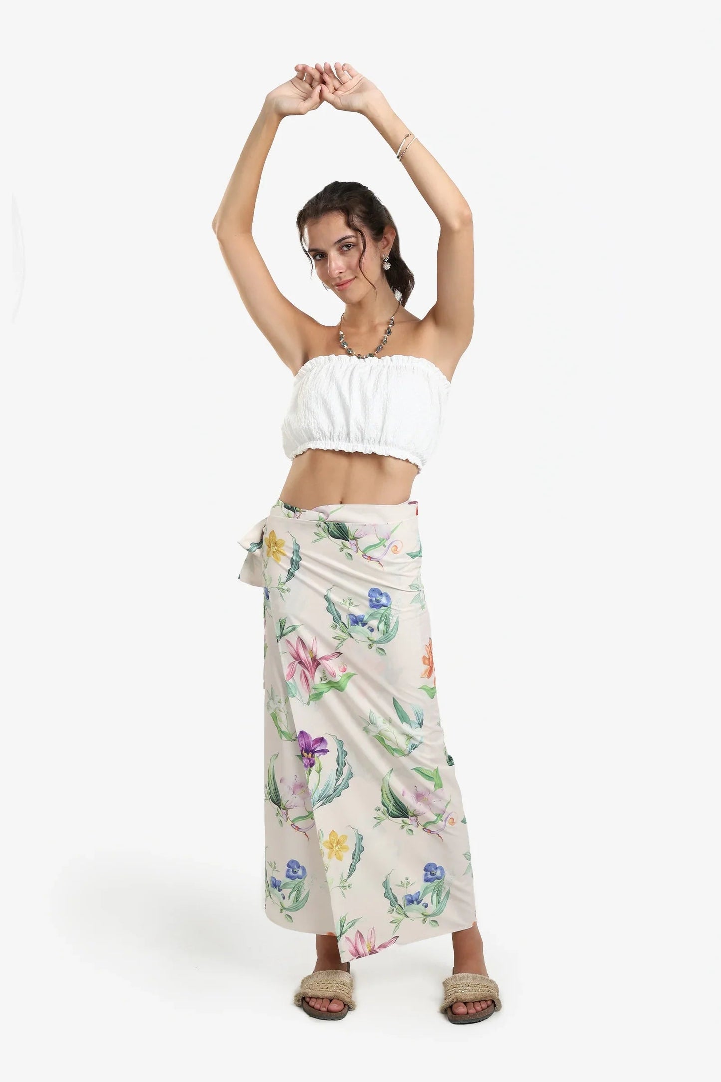 Floral Beach Sarong Wrap