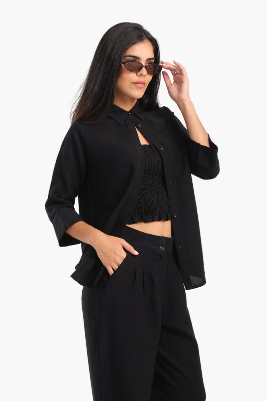 Full Hidden Placket Shirt