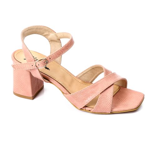 Criss Cross Heeled Sandal