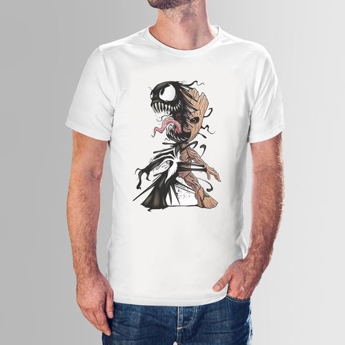 Half Sleeve Groot Printed T-Shirt