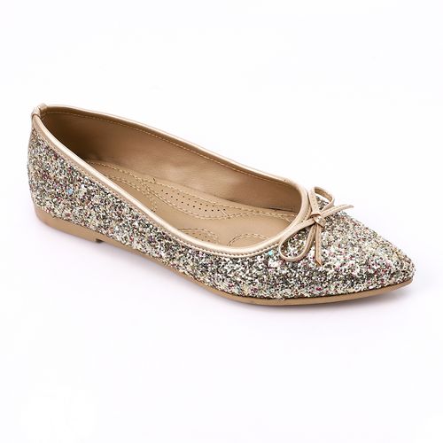 Gold Glitter Shiny Ballerina
