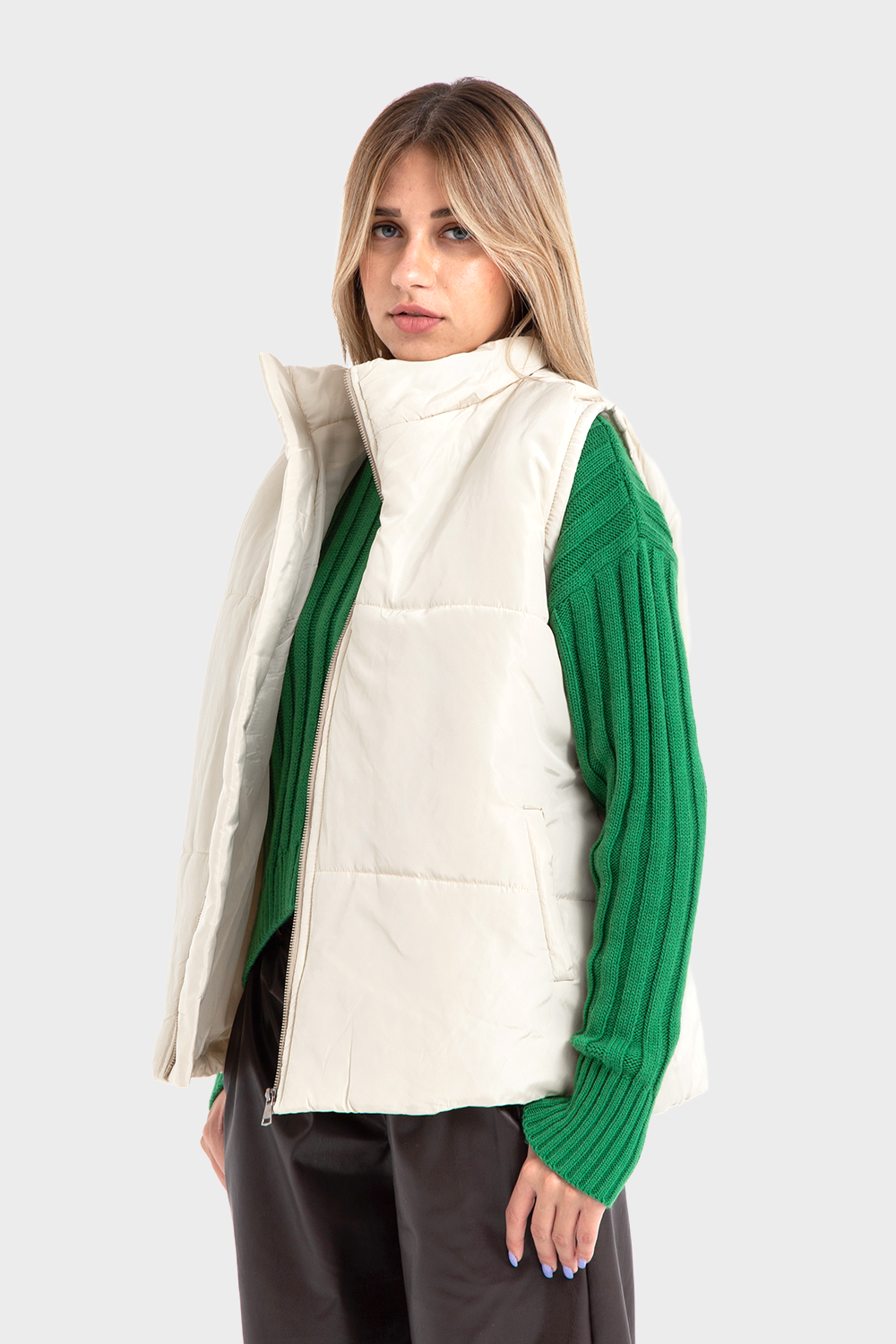 Off White Puffer Vest
