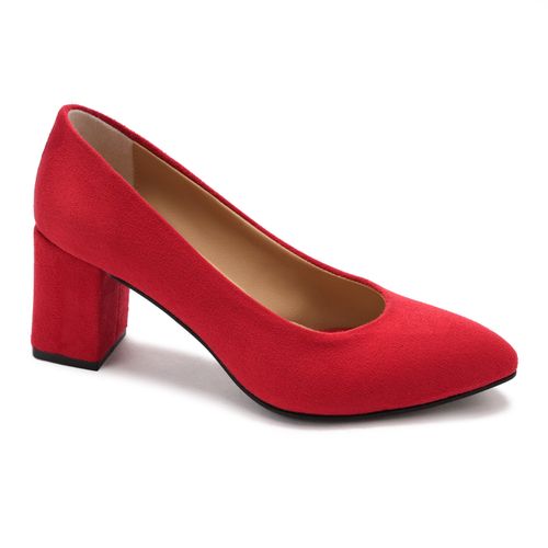 Red Classic Suede High Heels