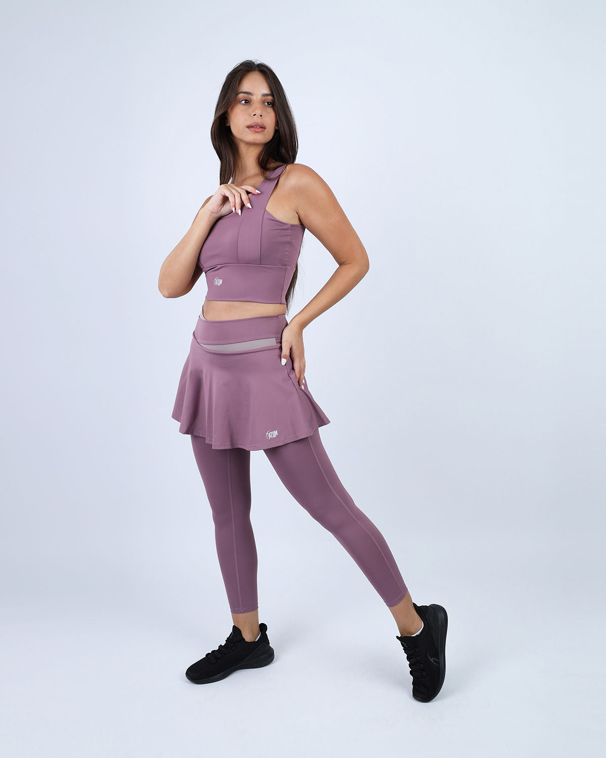 Dusty Purple Flexi Flair Skirted Leggings