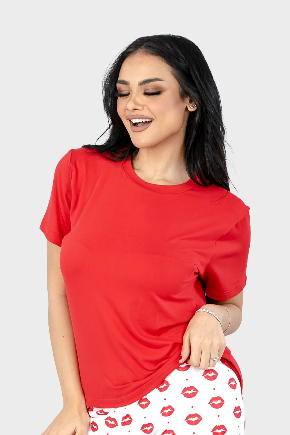Red Plain Basic T-Shirt