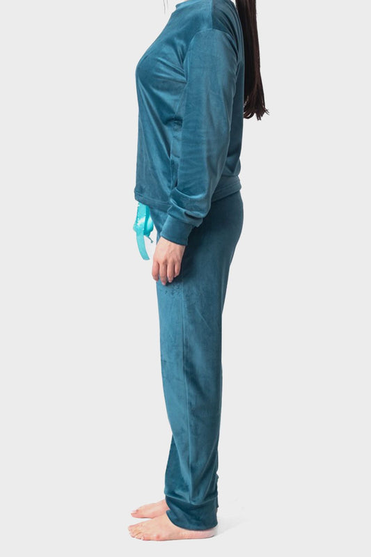 طقم بيجامة سادة مريح