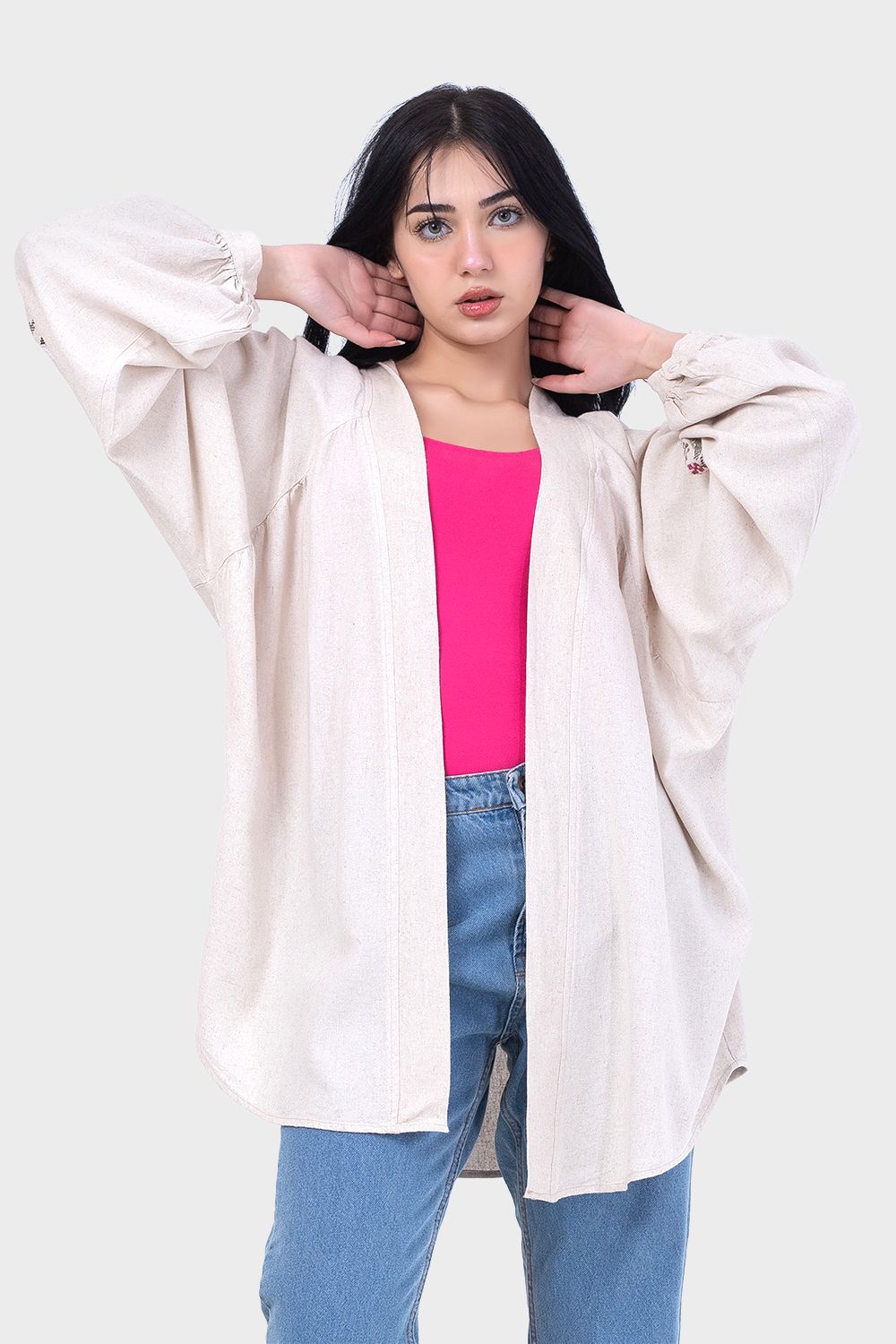 Fashionable Long Sleeves Kimono