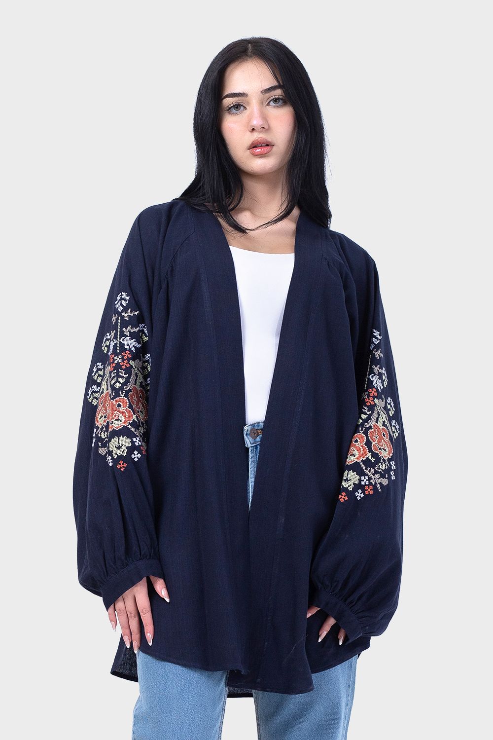 Fashionable Long Sleeves Kimono