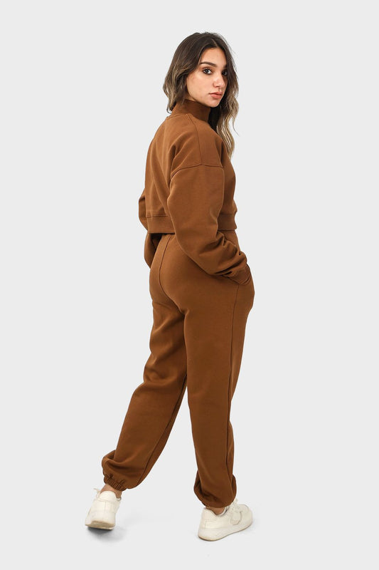 Crop Sweatshirt & Sweatpants Active Set