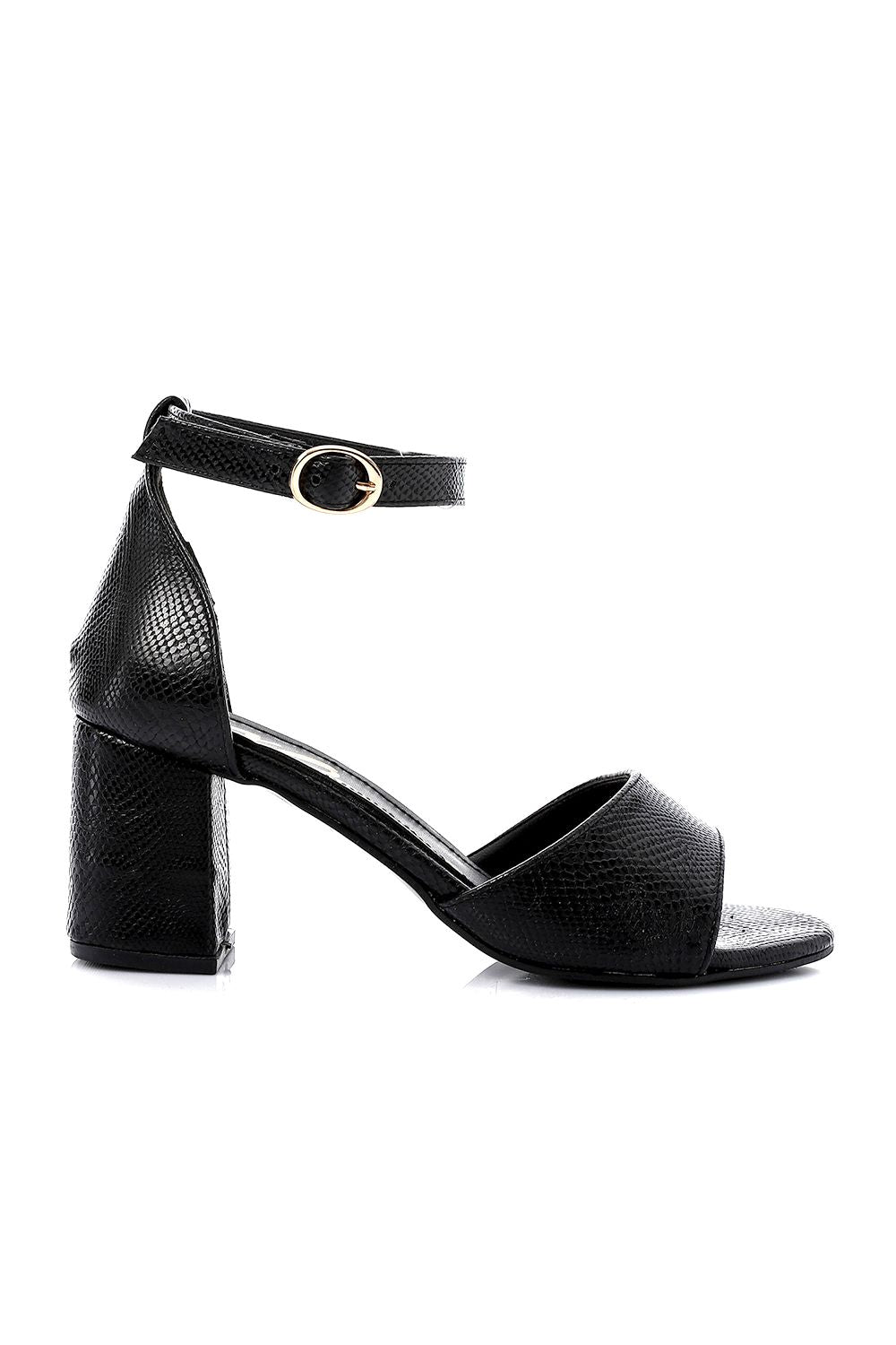 Chic Flocked High Heels Sandals