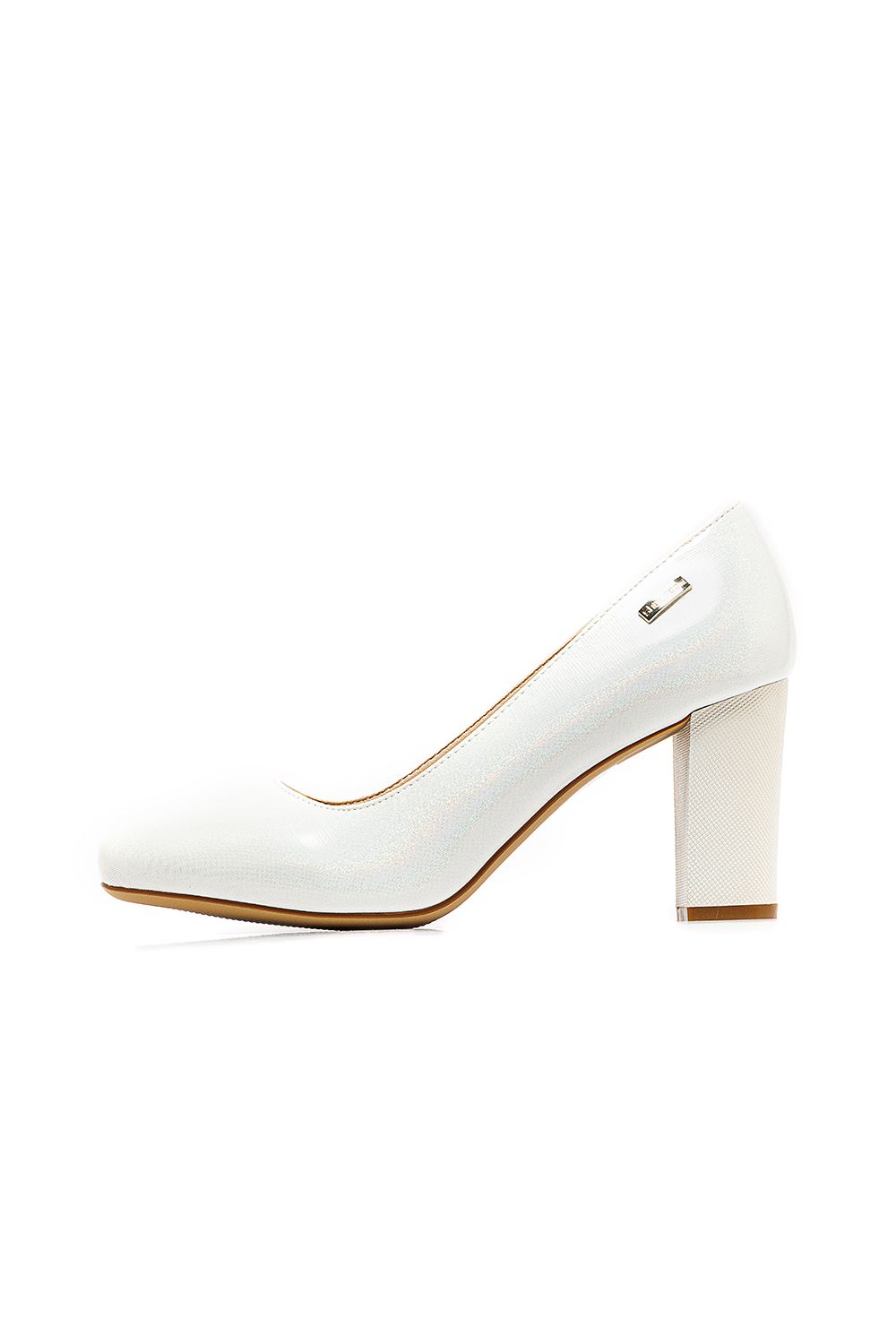 Shimmer Finish Leather High Heels