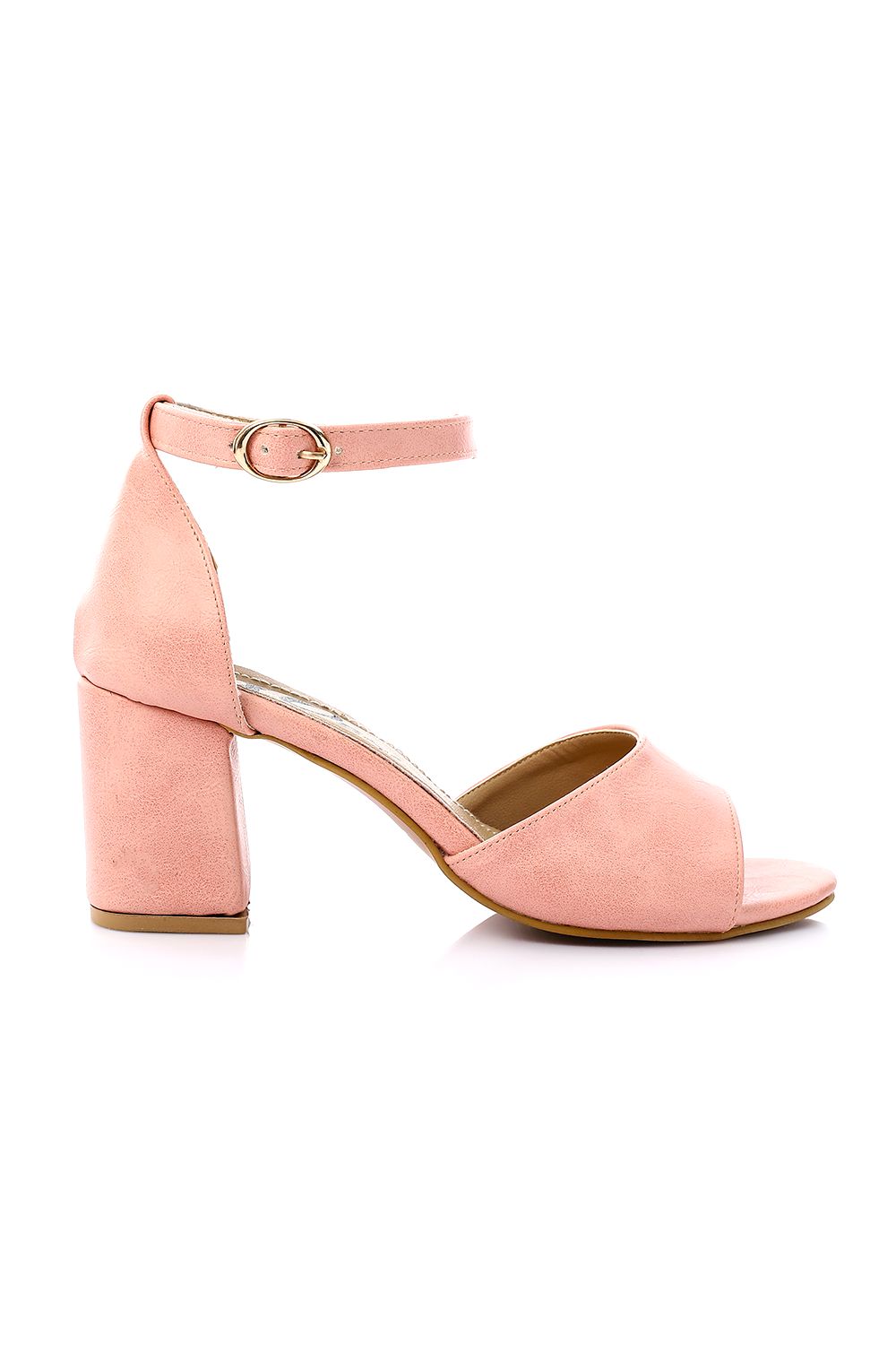 صندل سادة أنيق بكعب عالي، روز