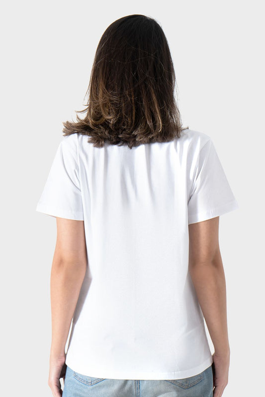 تي شيرت بأكمام قصيرة بطبعة قطة سوداء