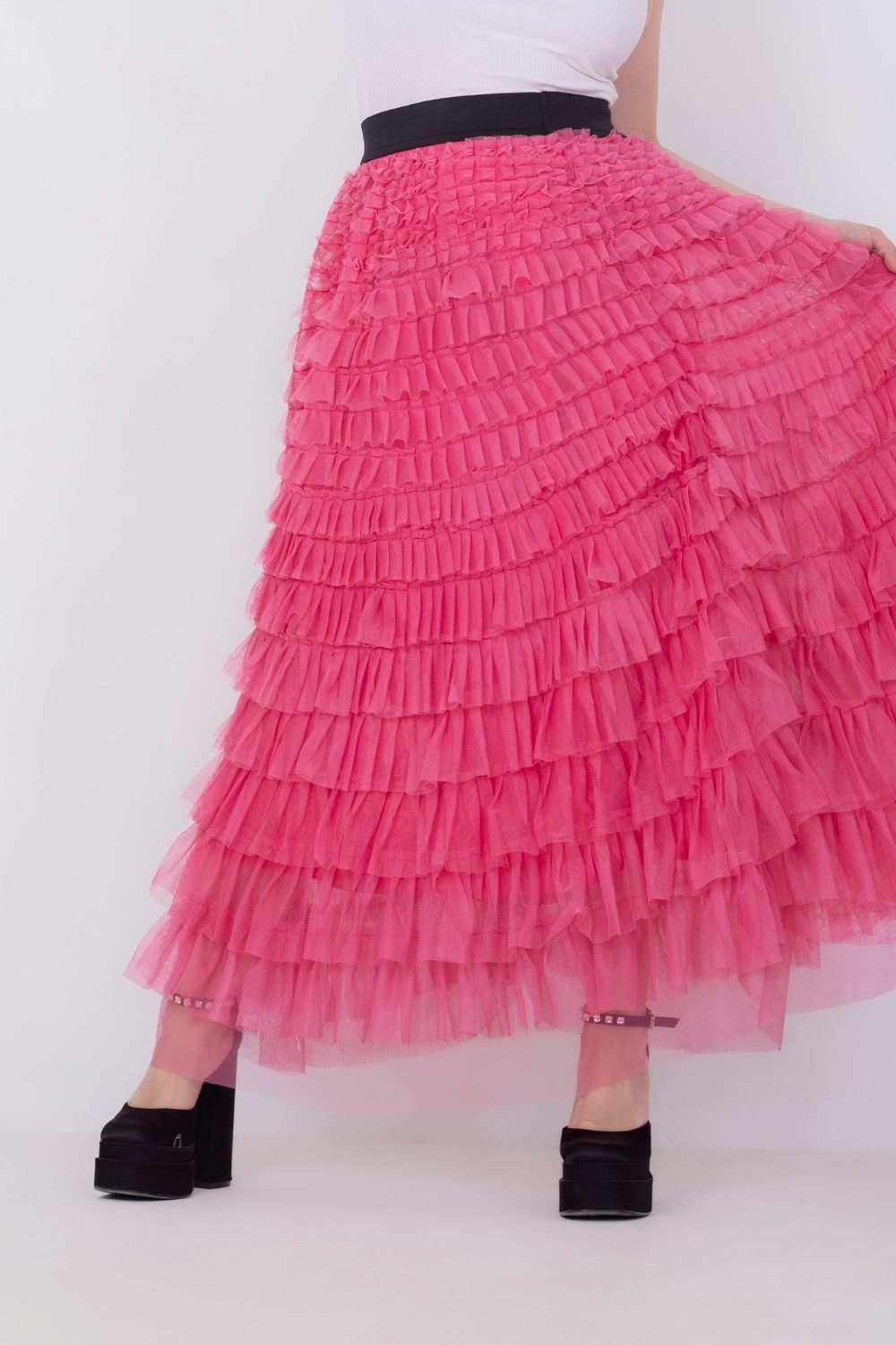 Fluffy Tulle Maxi Skirt