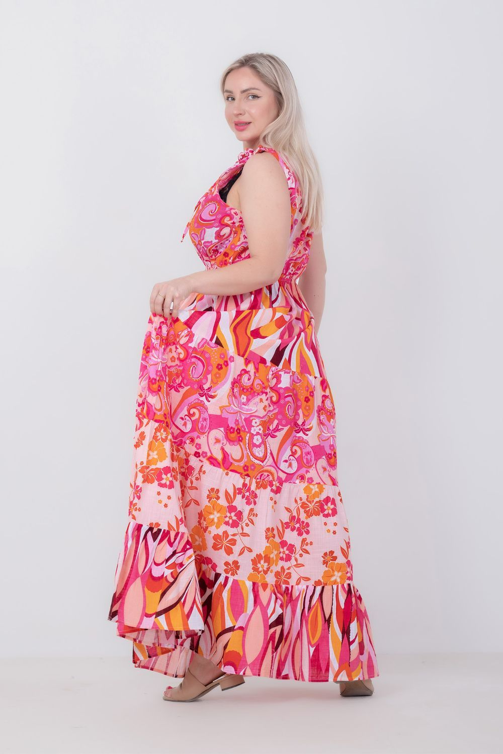 Printed Sleeveless Dress