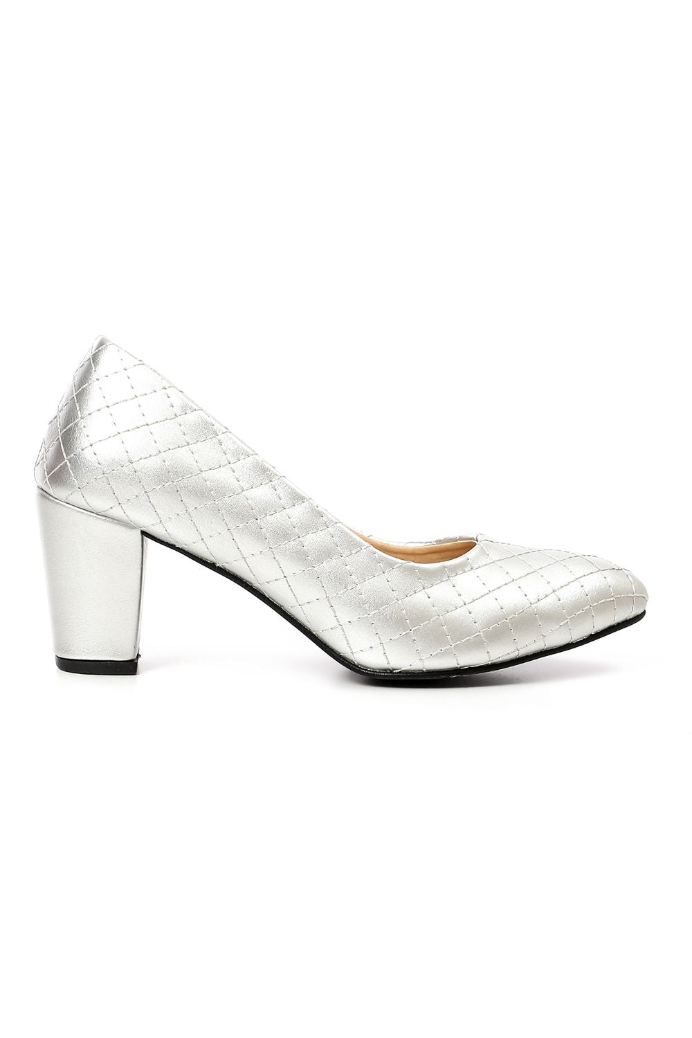 Stitched Leather High Heels