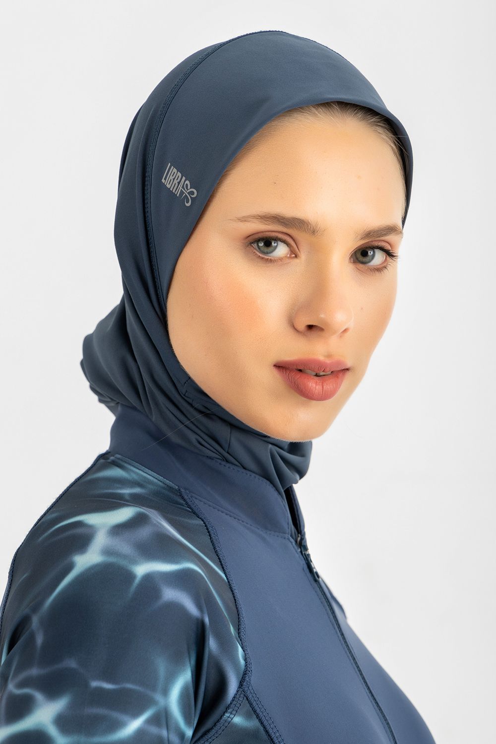 Slate Blue Ultra-Fit Swim Hijab