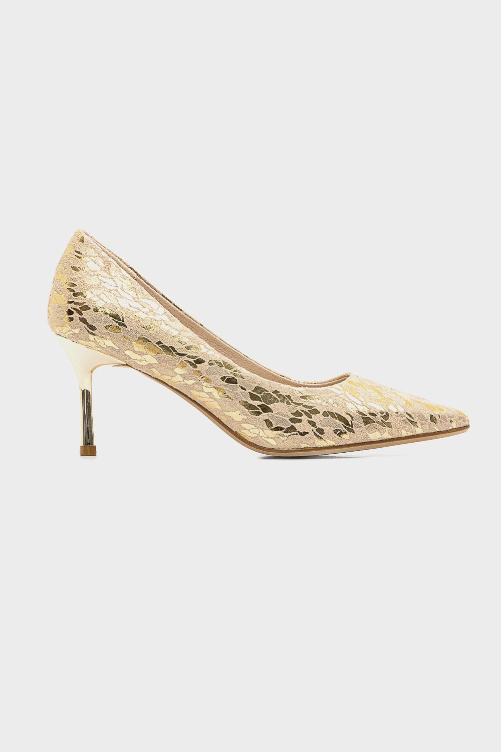 Soiree Pointed Toe Cap High Heels