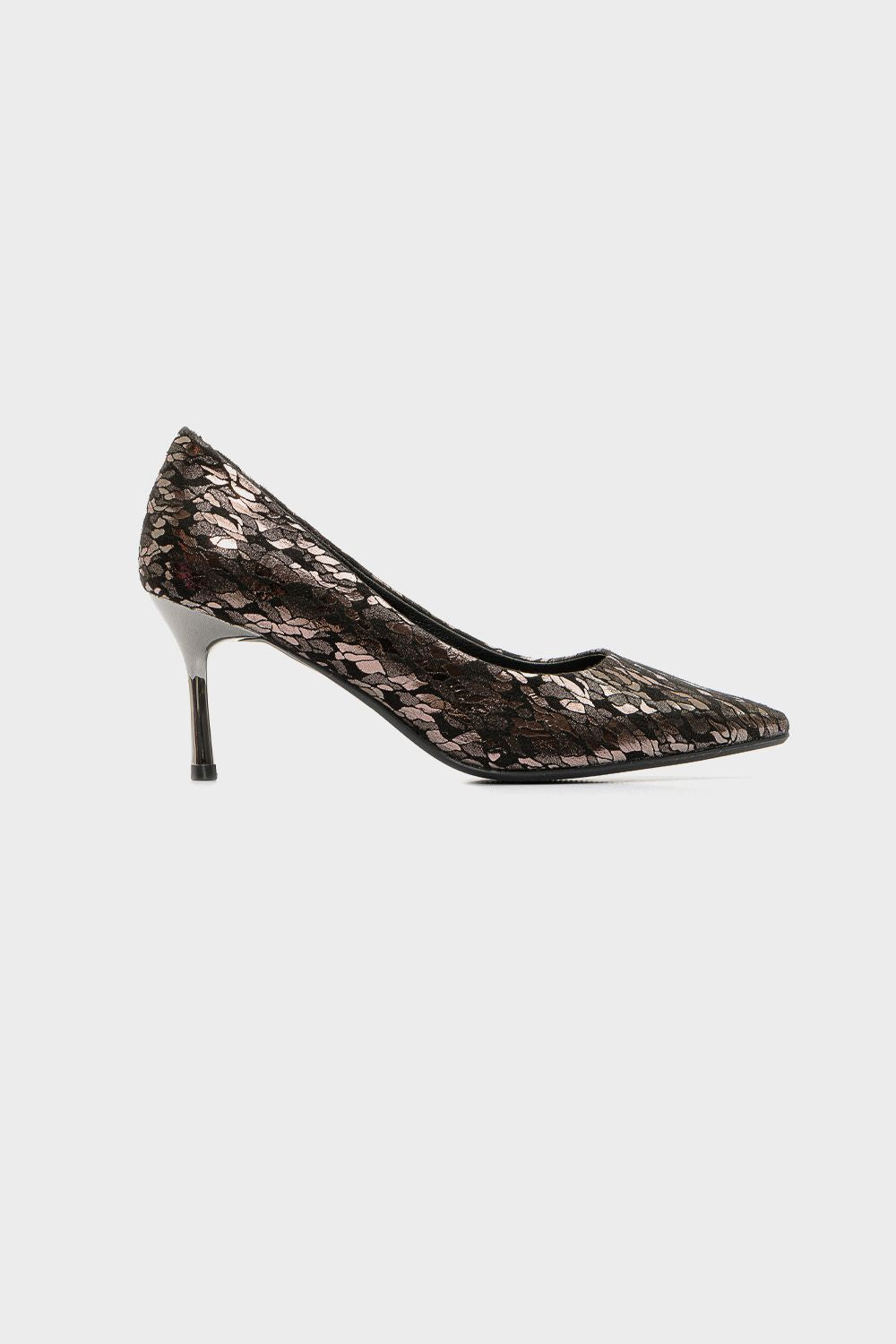 Soiree Pointed Toe Cap High Heels