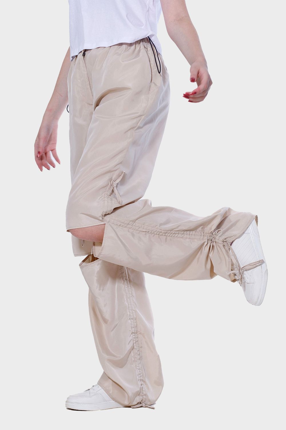 Knee Slit Parachoute Pants