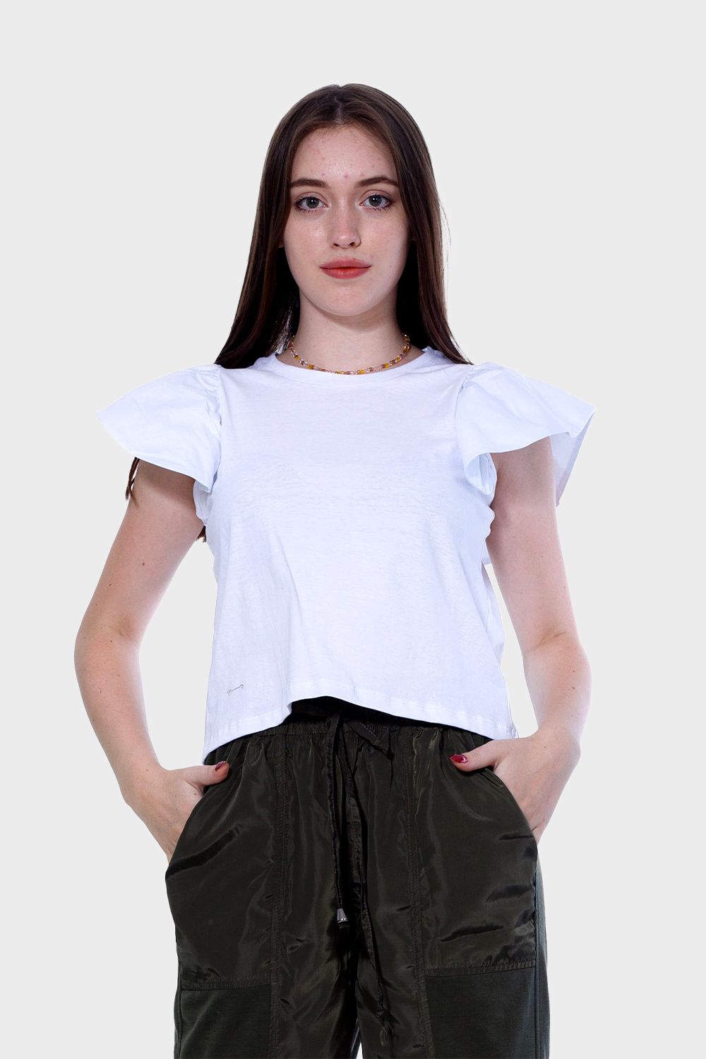 Ruched Sleeve Top